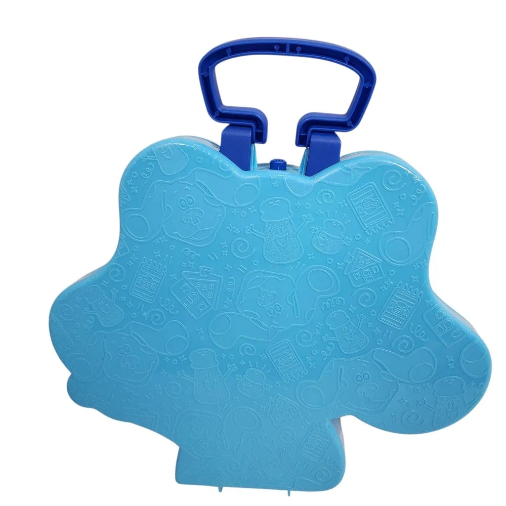 Blues Clues Plastic Carry Case Blue Dog Handheld Toy‎ Storage Holder